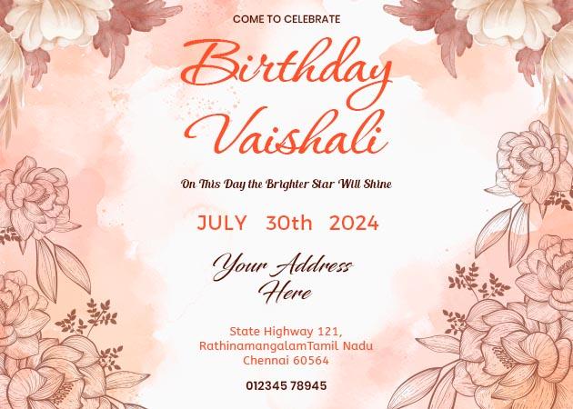 invitation in birthday