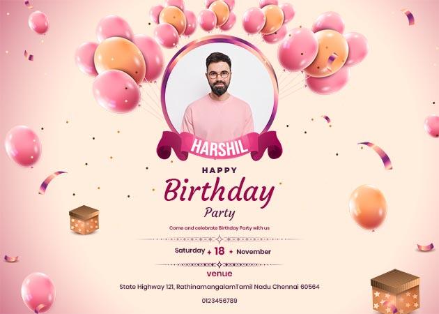 invitation in birthday