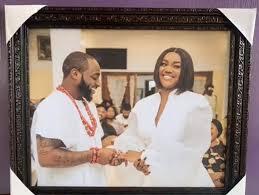 pictures from wedding with Davido ...